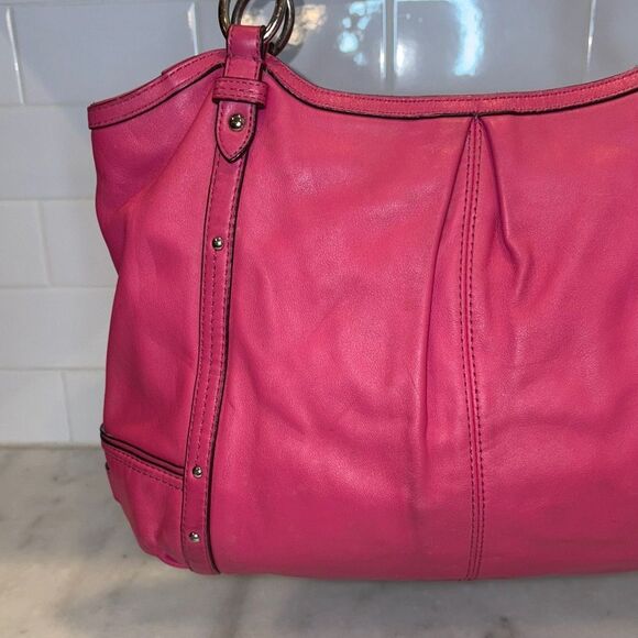 Coach Purse Handbag Leather Pocketbook Alexandria Chain Shoulder Bag - Picture 4 of 16